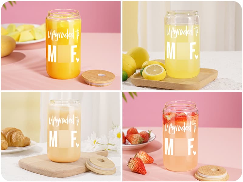 Fairy's Gift New Mom 16 oz Glass Cup with Lid Straw, Funny New Mom Gifts for Women, Christmas Birthday, Postpartum, Pregnancy Gifts for Expecting Mommy, Pregnant Women, Mother to Be, First Time Mommy