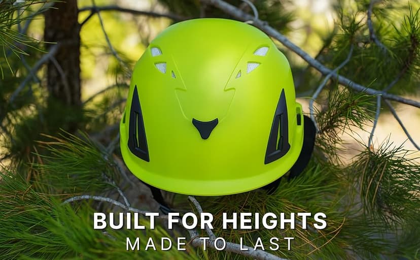 Land Helmets ClimbPro Helmet EN 12492 Vented for Rock Climbing – Durable, Lightweight Shell, Adjustable Chin Strap, Perfect for Outdoor Adventure with Universal Accessory Slots