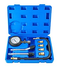 weyleity 2-in-1 Brake Bleeder & Vacuum Pump Kit | Essential for Brake & Clutch Maintenance, Handheld Vacuum Brake Bleeder Pump with Pressure Gauge, Adapters, and Case (Red)