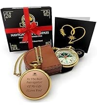 The Dream Chaser Compass - Go Confidently -2026 Unique Graduation Gifts for Him, College, High School, Cool Birthday Gift Idea for Son, Boys, Motivational Greeting Card Included B0BXJFBHX5