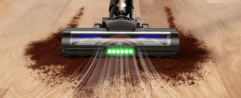 Trucozie Cordless Vacuum Cleaner, Self-Standing Lightweight Stick Vacuum with 50 mins Runtime, Powerful Suction, Anti-Tangle Wireless Vacuum for Home, Hardwood Floor, Carpet, Pet Hair, Black