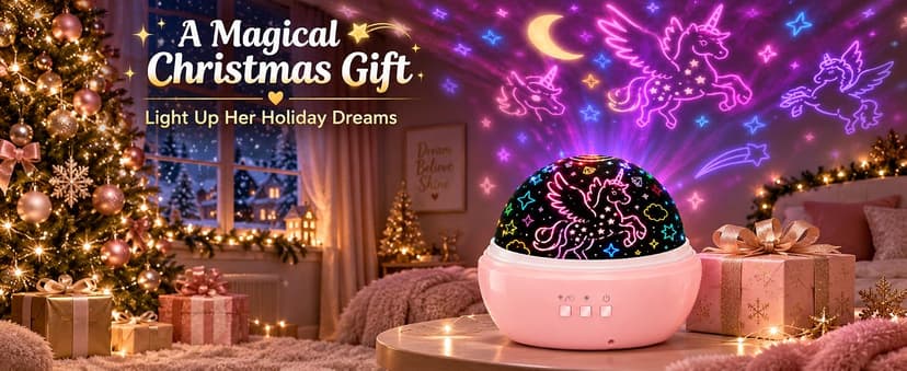 MINGKIDS Unicorn Toys Night Light for Toddler Girls,Unicorn Gifts Age 6-8,Unicorns and Starry Night Light Projector for Kids, Birthday Gift for 3-10 Year Olds Girls B08RHYX8CV