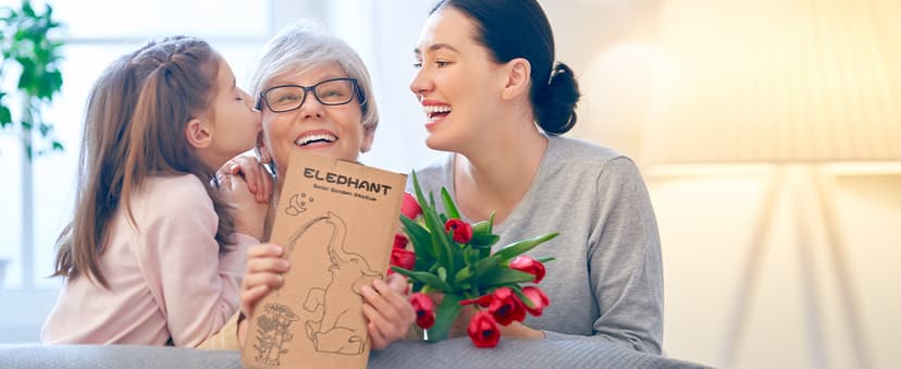 GIGALUMI Solar Garden Decor Watering Elephant Statues Outdoor, Birthday Gifts for Women Mom Grandma Senior Elder, Elephant Ornament for Balcony, Garden, Patio, Yard, Lawn (Constant Lights Only)