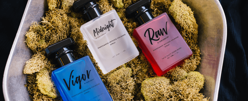RawChemistry - A Pheromone Infused Mens Cologne Gift Set - Set of 3 Colognes