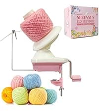 SPEENSUN Yarn Winder, Yarn Winder for Crocheting, 3.5 OZ Easy-to-Install and Efficiently Yarn Ball Winder with Lower Noise, Yarn Spinner for Crochet and Knitting Lover for Yarns Below Size 5