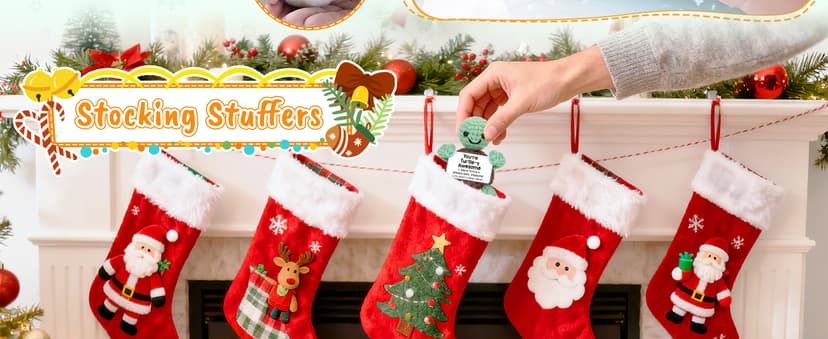 Mini Funny Turtle Birthday Gifts for Women Men Christmas, Retirement Bosses Day Gifts, Inspirational Small Animals Cute Stuff Things, Handmade Emotional Positive Crochet Turtle Decorations