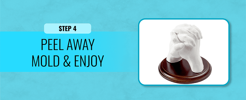 Hula Home Hand Casting Kit for Couples or Family with Mounting Plaque | Anniversary DIY Gifts Her & Him, Keepsake Sculpture Wedding Kids,