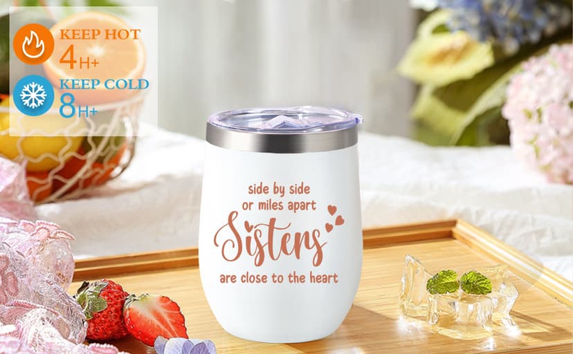 Sister Birthday Gifts, Sisters Gifts from Sister, 9PCS Unique Gift for Sisters Gift Baskets Ideas for Christmas, Birthday, Mothers Day, Valentines Day