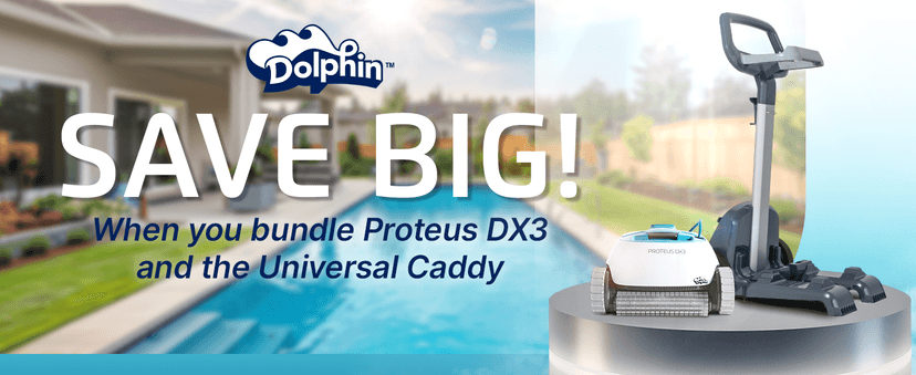 Dolphin Proteus DX3 Automatic Robotic Pool Vacuum Cleaner, Wall Climbing, Active Scrubber Brush, Ideal for In-ground Pools up to 33 FT in Length