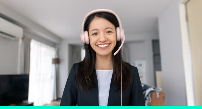 Logitech H390 Gaming Headphones, Wired Headphones with Mic, USB Headset with Microphone for PC, Noise Cancelling Microphone for Video Meetings, Music, Gaming - Rose