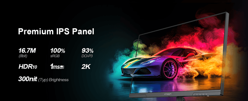INNOCN 24.5" Monitor 1440P 240Hz QHD 2K PC Desktop Gaming Screen Fast IPS HDMI 2.1 Display, DisplayPort, Built-in Speaker, 25G2S