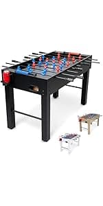 GoSports Mid-Size Table Tennis Game Set - Red or Blue - Indoor/Outdoor Portable Table Tennis Game with Net, 2 Table Tennis Paddles and 4 Balls