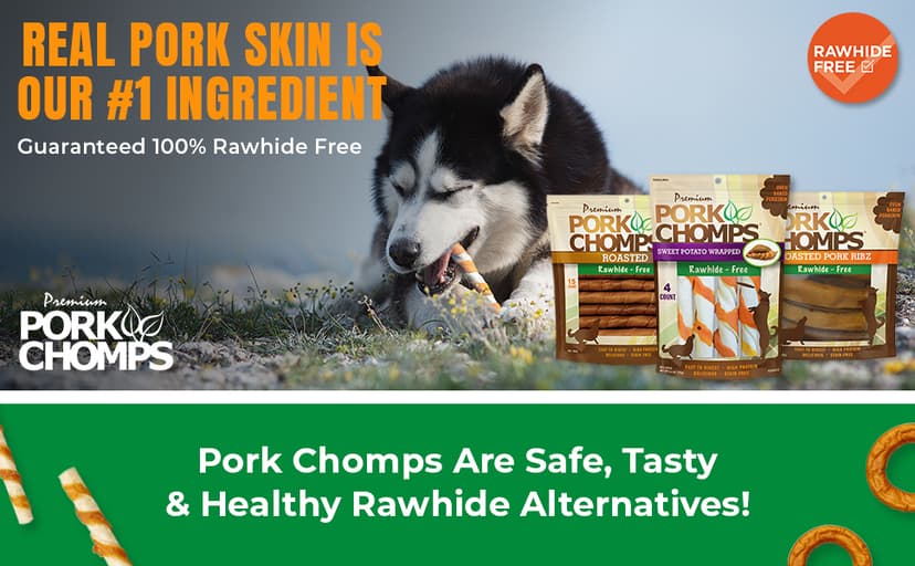 Pork Chomps Dog Chews, 5-inch Munchy Sticks, Assorted Flavors, 50 Count (Pack of 1)