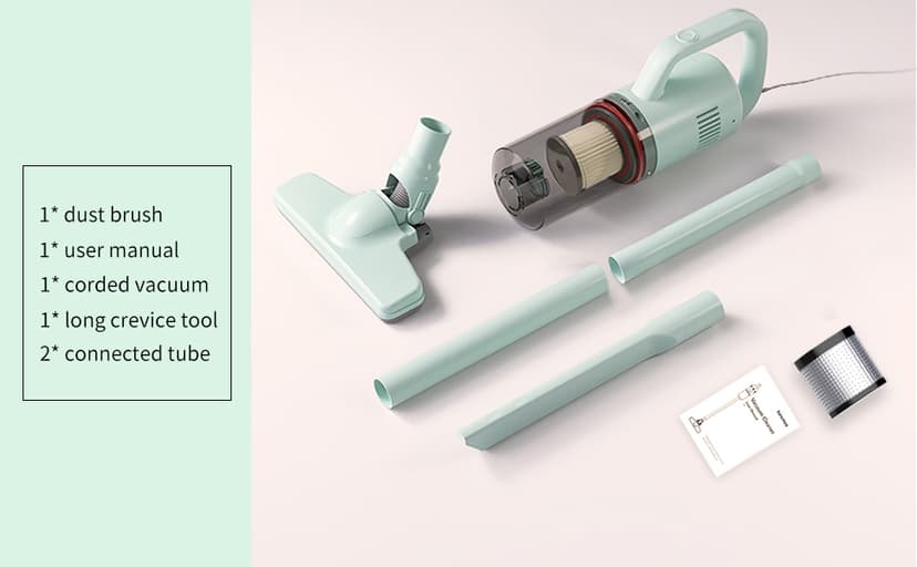 Stick Vacuum Cleaner, Corded Handheld Vacuum Cleaner Mini Electric Broom for Pet Hair Hardwood Floor Cat Litter Cleaning (13ft-Cord)