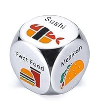 Him Her Couple Gifts for Boyfriend Girlfriend Food Decider 11th Anniversary Steel Date Night Gifts for Husband Wife for Wedding Christmas Valentines Birthday for Women Men