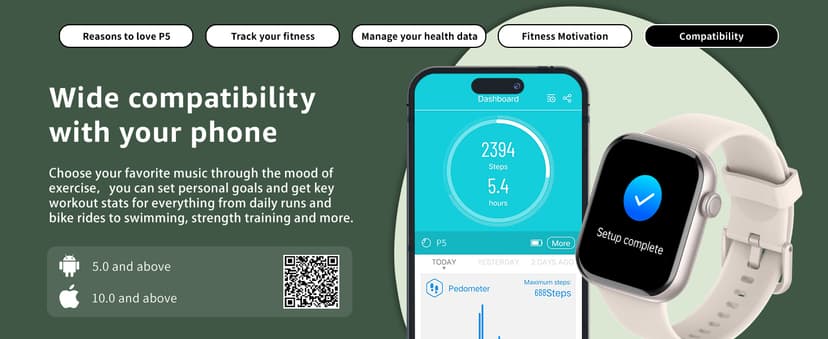 Smart Watch for Men Women Answer/Make Call, 1.85" Smartwatch, Fitness Watch with Heart Rate Blood Pressure Sleep Monitor, 140+Sports, IP68 Waterproof Step Counter Watch Compatible with Android IOS