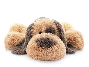 WEIGEDU Floppy Stuffed Dog Puppy Plush Toy, Huggable Beagle Labrador Retriever Stuffed Animal Dogs for Kids Girls Boys Baby Birthday Gift, 20 inch, Brown