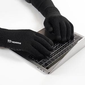 TRENDOUX Winter Gloves for Men Women - Upgraded Touch Screen Cold Weather Thermal Warm Knit Glove for Running Driving Hiking