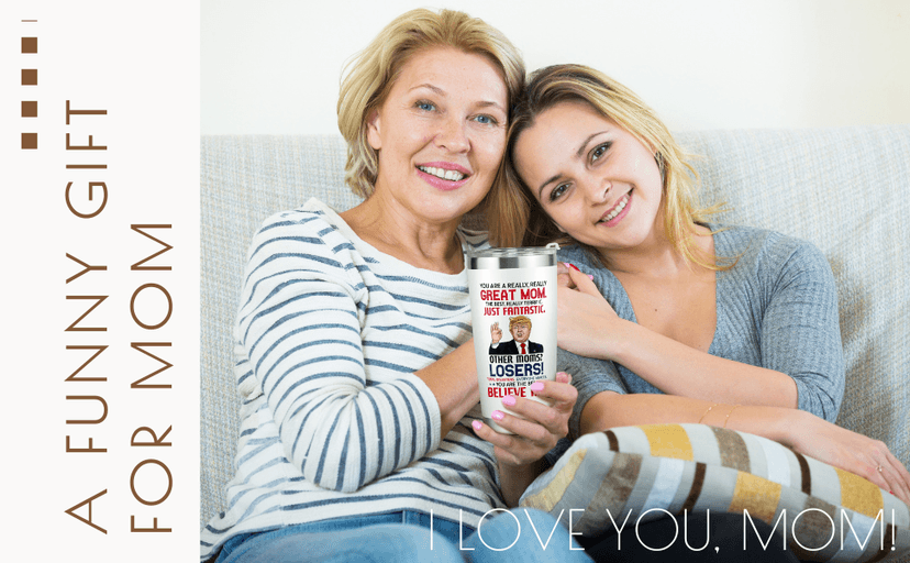 Gifts for Mom from Daughter Son - Christmas Gifts for Mom Wife - Birthday, Christmas, Valentines Day Gift for Moms - Gift for Mama, Moms, Mother - 20 Oz Stainless Steel White Tumbler