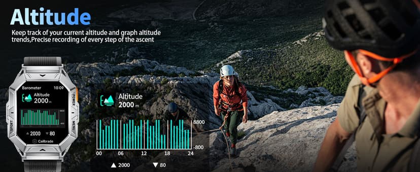 LIGE Military Smart Watches for Men(Answer/Make Calls),100-Day Battery Life,2.13" AMOLED Outdoor Sports Smartwatch with Compass,Heart Rate/Sleep Monitor Fitness Tracker for Android iOS,AI Voice