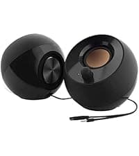 Creative Pebble 2.0 USB-Powered Desktop Speakers with Far-Field Drivers and Passive Radiators for PCs and Laptops (White)