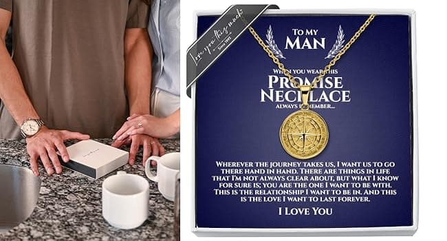 To My Man Steel Cuban Necklace - Meaningful & Romantic Gift