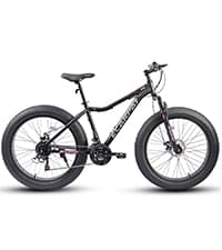 Ecarpat 24/26/27.5 Inch Mountain Bike, Full/Front Suspension Mens Boys Mountain Bike with 21 Speed Steel Frame and Dual Disc Brakes, Adult Sport Bicycle for Trail City Road, Gift Choice