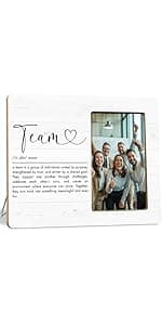 Team Definition Gifts Picture Frame, Best Team Ever Gifts Picture Frame for Employees Coworker Colleage B0FQ3VZXW9