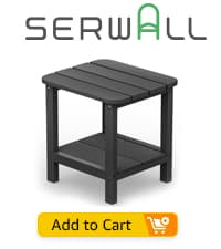SERWALL Outdoor Rocking Chair Set of 2, HDPE Rocking Chairs for Adult, All Weather Porch Rockers for Lawn Garden, Grey
