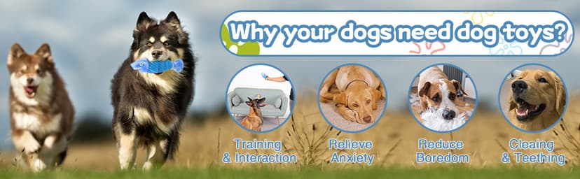 WinTour Tough Dog Toys for Aggressive Chewers, Indestructible Dog Chewers for Medium & Large Breeds, Squeaky Durable Chew Toys to Keep Them Busy, Reduce Boredom, Teeth Cleaning, Bacon Flavor