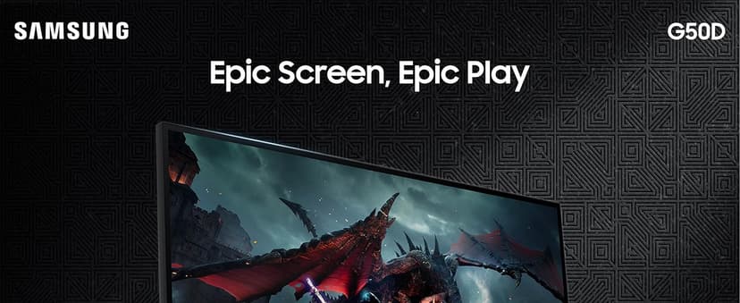 SAMSUNG 32-Inch Odyssey G50D Series QHD Fast IPS G-Sync Compatible Gaming Monitor, 1ms, VESA DisplayHDR 400, 180Hz, AMD FreeSync, Adjustable Stand, Eye Saver Mode, LS32DG502ENXZA, 2024