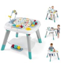 BABY JOY 6-in-1 Baby Activity Center, Baby Jumper & Interactive Play Table with 360° Rotating Seat, Detachable Toys & Music, Montessori-Inspired Design, Activity Center for Infant Toddlers 6-36 Months