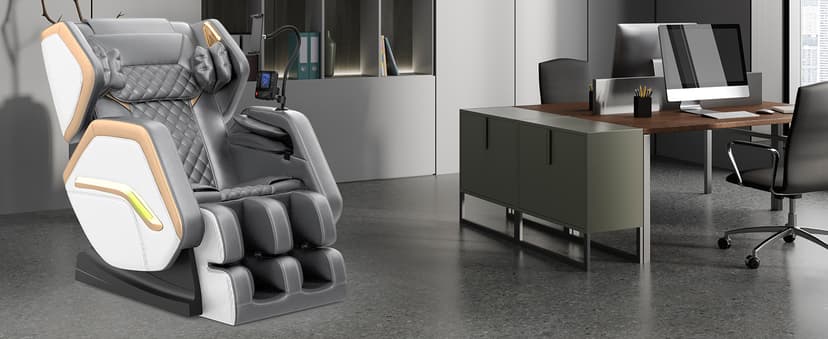 Massage Chair Full Body, Zero Gravity Massage Chair 2026 for Back Fatigue with 10 Fixed Rollers, Heating, Airbags, Phone Controller, Bluetooth Speaker, Nightlights for Living Room, Bedroom
