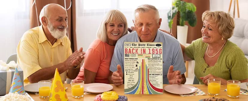 Vintage 50th Birthday Card, Happy 50th Birthday Gifts for Him Her, Funny 50 Year Old Birthday Gift Ideas for Couple, Unique 50th Birthday Decorations for Women Men