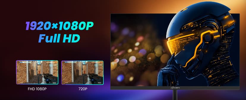 ArcticPro 22 inch 100Hz Monitor, Full HD (1920 x 1080p) Computer Monitor, 105% sRGB, 3000:1 Contrast, 3-Sided Frameless, Ultra Slim, VESA, LowBlue Mode, Tilt Adjust, HDMI *1, VGA*1