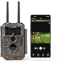 GardePro E6 WiFi Trail Camera (Non-Cellular), Stable WiFi with External Antenna, On-Site App Viewing, 64MP 1296P HD, No-Glow Night Vision, Motion Activated Waterproof Game Camera