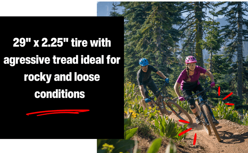 WTB Trail Boss Mountain Bike Tire (26”/27.5”/29") 30tpi Wire Bead - Aggressive Tread & Superior Grip for Trail Rides