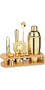 Bar Sets All Practical Bars Accessories, 18/8 Stainless Steel, for Drink Mixing, Bar, Home, Lounge & Party, Gift, Silver Wukuna Cocktail Shaker Bartender Kit, 15 Pcs Bar Tool with Acrylic Stand B0CH9K479X