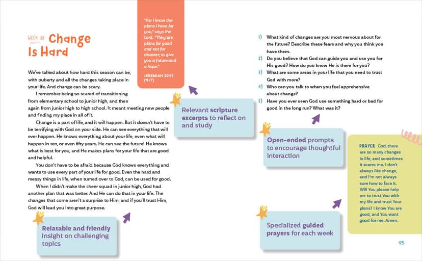 Preteen Devotional for Girls: 52 Weeks of Encouraging Devotions and Scripture for Tweens 0593196929