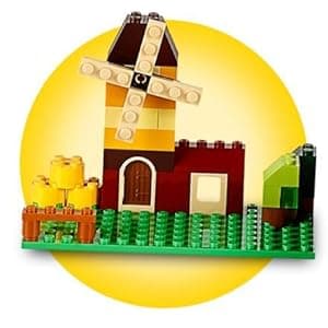 LEGO Classic Medium Creative Brick Box 10696 Building Toy Set - Featuring Storage, Includes Train, Car, and a Tiger Figure, and Playset for Kids, Boys, and Girls Ages 4-99