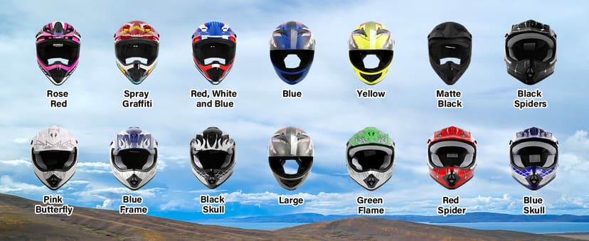 SLMOTO DOT Youth & Kids Motocross Offroad Street Helmet Black Spider Motorcycle Youth Helmet Dirt Bike Motocross ATV Helmet+Goggles+Gloves Medium