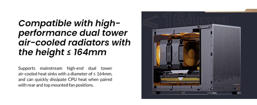 JONSBO D32 STD Micro-ATX PC Case,High Compatibility Mini Desktop Case, Support MATX Back-Connect/BTF MB,365mm GPU/240AIO/163mm Air Cooler, ATX/SFX-L/SFX PSU, USB3.2 PC Gaming,Black