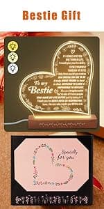 Work Bestie Christmas Gifts for Women Coworker Friends, From Coworkers to Friends Gift for Birthday Retirement Farewell Thanksgiving Day Mothers Day, Funny Work Bestie Definition Signs for Favorite Friend At Work