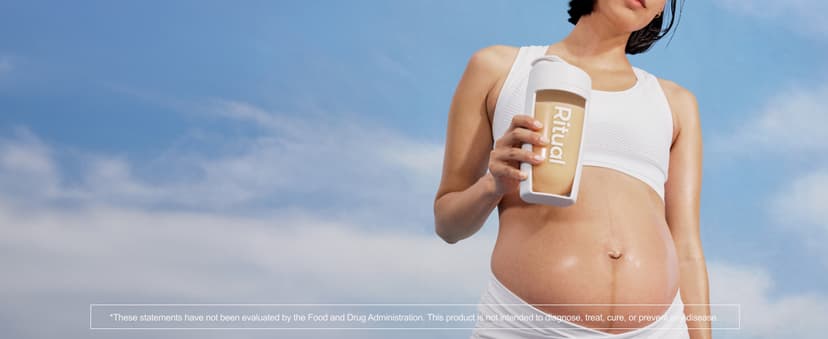 Ritual Essential for Women Prenatal Multivitamin: Folate & Choline for Neural Tube Support, Omega-3 DHA for Fetal Brain Development, Iron, Calcium-Helper D3 & K2, Non-GMO, Vegan, Citrus, 30 Days