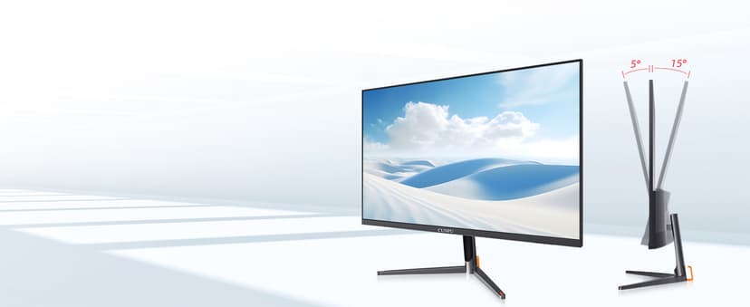 CUNPU 24 Inch Touchscreen Monitor, 10 Point Touch, FHD 1080P 75Hz IPS Screen, 100% SRGB, VESA Wall Mountable, Tilt Adjustment, VGA HDMI USB for PC, Laptop Business & Work Station, Warehouse