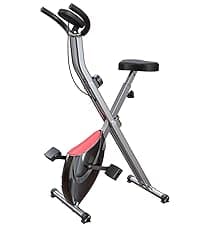 Foldable Exercise Bike for Small Apartments, Stationary Bikes for Home, Indoor Portable Cycling Bike with 16-Level Magnetic Resistance, 260LBS Capacity, 5.5 LBS Flywheel, for Small Space Workout 816