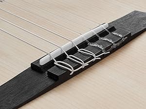 Rosen V1 Hybrid Acoustic Guitar for Beginners Adults Patented Body with Solid Spruce Top & Soft Touch Strings Thin Neck & Open Pore Matte 40 Inch,Black