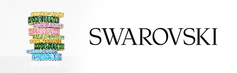 Swarovski Matrix Tennis Soft Bracelet, Round Cut Clear Crystals, Rhodium and Rose Gold-Tone Finishes