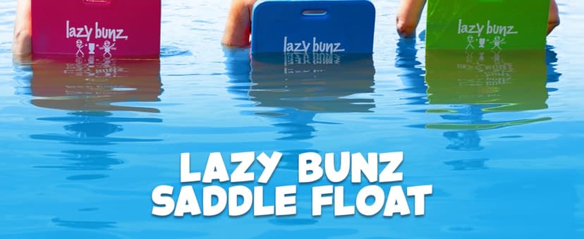 TRC Recreation Lazy Bunz Foam Water Saddle Pool Float, Lounger for Swimming Pool, Lake, River, and Beach Essentials, Navy Blue