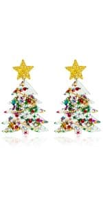 Artlunar 6 Pack Christmas Bracelets: Joy & Merry Candy-Style Stacks for Women & Teens - Perfect Christmas Gifts - Age 3 to Adult